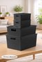 Multi-Purpose Organizer 20L 12L 4L Plastic Storage Box with Lid 4 Pieces - 5