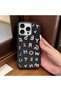 iPhone 14 Pro Max Compatible Stylish Letter Patterned , Leather Textured Phone Case - 2