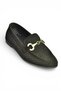 Y291262402 Black Suede Buckle Detail Women Ballet Flats - 5