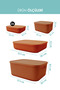 Multi-Purpose 5-Piece Organizer Storage Set with Covers - 4