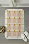 Multi-Purpose Shower Mat Non-Slip Foot Mat 60X100 Modern Patterned Soft Base - 3