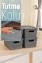 Multi-Purpose Organizer 20L 12L 2 Pieces 4L Plastic Storage Box with Lid 4 Pieces - 6