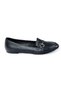 Y290110011 Black Crocodile Print Buckle Detail Casual Women's Ballet Flats - 4