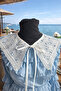 White Wide Collar Daisy Pattern Design - 3