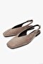 Women's Noya Taupe Suede Ballet Flats - 3