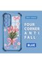 Samsung Galaxy S23 Fe Compatible Transparent Four-Corner Silicone Coated Glossy Edge Case