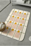 Multi-Purpose Shower Mat Non-Slip Foot Mat 60X100 Modern Patterned Soft Base - 2