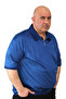 Men's Large Size Premium Mercerized Textured Polo Collar Zipper T-Shirt - 3