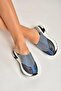 U312514415 Navy Blue Mesh Women's Slipper - 4