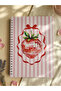 Unlined 4-Pack A5 Size 60 Sheets Each 120 Sheets Spiral Cover Notebook Set Pink Heart Bow Pattern - 2