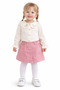 Shirt, Jeans, Shorts, Skirt Set, Embroidered Collared Long Sleeve Shirt Set - 3