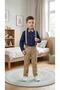 Solid Color Boy's Suit / Slopet with Suspenders and Bow Tie/ Shirt Pants /Boy's Suit - 2