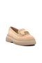 Beige Suede Polyurethane Women's Flat Casual Casual Shoes - 3