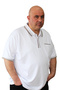Men's Plus Size Polo Neck T-Shirt with Embroidery Detail - 3