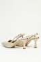 Beige Skin Women Heeled Shoes Pc-55776 - 4