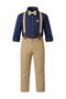 Solid Color Boy's Suit / Slopet with Suspenders and Bow Tie/ Shirt Pants /Boy's Suit - 5