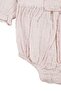 Baby Girl Powder Collared Eyelet Embroidery Button Bowknot 4 Layer Muslin Socks and Bodysuit Jumpsuit - 3