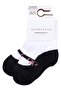 Baby Girl Black White Ballet Flats Patterned Socks 0-12 Months