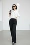 Women's Linen Elastic Pol-Leg Trousers - 5