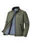 Green Men's Cotton Polyester Blended Bonded Fabric Water and Windproof Transitional & Summer Coat - 2