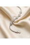 3S Zircon Stone Silver Color Tamtur Steel Bracelet - 2
