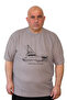 تي شيرت رجالي كبير الحجم من قماش الوافل