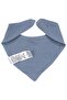 Unisex Blue Triangle Muslin Scarf Apron - 2