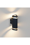 California Aluminum Waterproof Stainless Modern Wall Sconce with Glass Detail