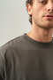 تي شيرت رجالي 100% قطن Oversize Basic ذو ياقة دائرية - 7