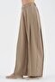 Women's Balloon Fit Pants with Snap Detail Design - 3