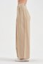 Women's Pleated Detailed 100% Cotton Design Balloon Fit Trousers - 8
