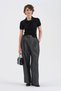Women's Wool Piece Knitwear Scarf Detailed Design Short Sleeve Blouse - 5