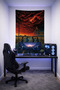 Stranger Things Wall Covering– Quality Fabric, Gamer Room Decor Tapestry Wall Rug Si - 2