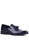 - Genuine Patent Leather Leather Navy Blue Color Men's Classic Shoes - 900-4702 - 2