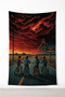 Stranger Things Wall Covering– Quality Fabric, Gamer Room Decor Tapestry Wall Rug Si - 3
