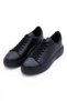 Men's Black Genuine Leather Sports Casual Daily Shoes – Comfortable and Stylish Design - 5