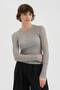 Women's Sheer Look Crew Neck Design Blouse - 2