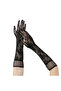 Black Long Rose Patterned Lace Women's Gloves Rsieg430-Cc84 - 4