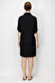 Women's Collar Embellished Dress Black - 4