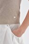 Women's Knitwear High Neck Sleeveless Design Blouse - 7