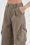Women's Cargo Pocket Pack Trousers with Pleated Detail on the Front - 6