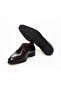 Brown Lace-Up Genuine Leather Men's Shoes - 3