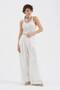 Women's 100% Cotton Balloon Fit Design Trousers with Pleated Detail on the Front - 5