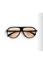 Unisex Women's Men's Uv400 Protected Framed Pilot Sunglasses with Drop Case and Cleaning Cloth as a Gift - 6