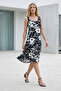 A-Line Comfortable Dress with Drapey Thick Straps - 3