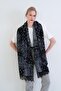 Black Ethnic Patterned Lace Woven Shawl Alc-X15448 - 7