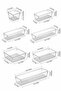 7-Piece Transparent Drawer Makeup and Jewelry Organizer Set & Modular Organizer with Dividers - 8
