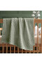 110X110 Waffle Baby Blanket 100% Cotton Soft Breathable Baby Blanket Blanket Si - 2