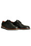 Black Leather Men's Casual Shoes - 2