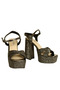 Platform Evening Dress Shoes with Stones - 2